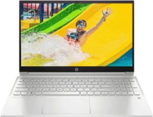 HP Pavilion 15-eg1000TU/11th Gen i5-1135G7/8 GB/512 GB SSD/Intel Iris Xe Graphics/Win11 MSO H & S 2019/Backlit KBD, Alexa built-in/15.6" FHD Narrow Bezel/ Natural silver/Win 11 Pre-installed